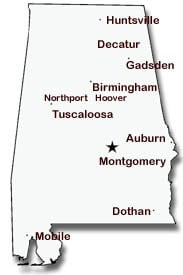 Alabama Assisted Living Map