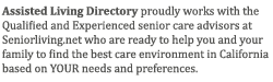 Care Advisors for California that work with Assisted Living Directory