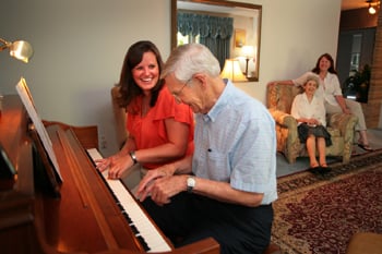 music at the assisted living facility