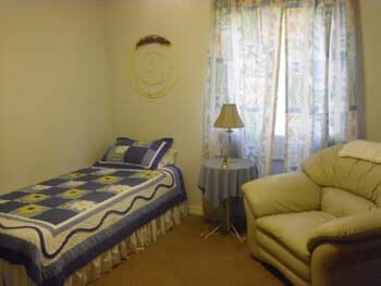 single bed room for senior resident