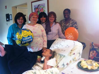 seniors enjoying party