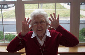 Senior having fun at Jersey Ridge Place