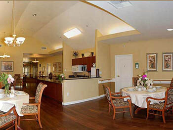 Inside dining area