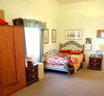 Senior's room at facility