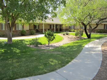 Walkway going to front door