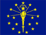Indiana  Flag