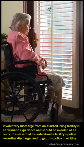 A senior facing involuntary discharge from a facility