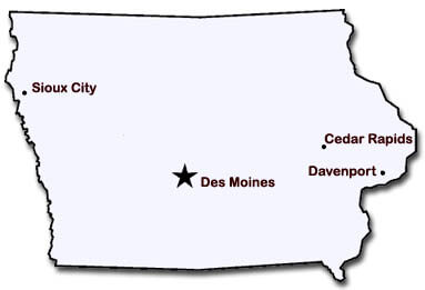Iowa Assisted Living Map