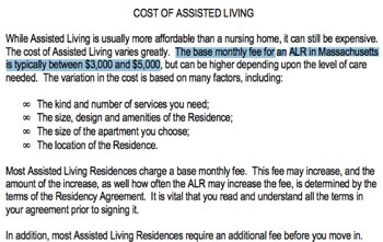 Business plan assisted living