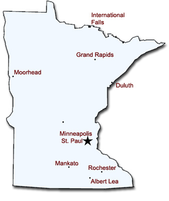 Minnesota Assisted Living Map