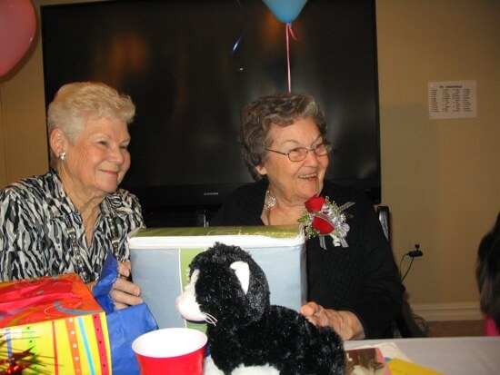 enjoying a party