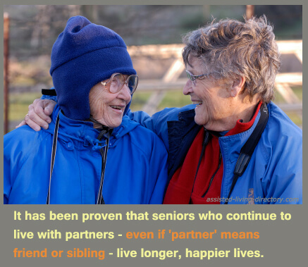 friends and siblings living together in assisted living