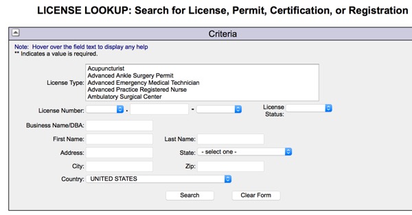 License Lookup Connecticut