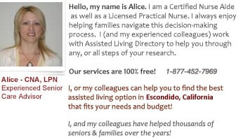 Escondido help and support for seniors