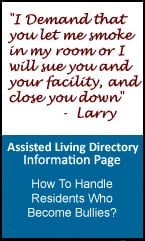 Handling difficult assisted living facility residents