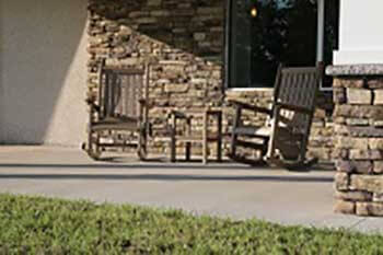 sitting area outside