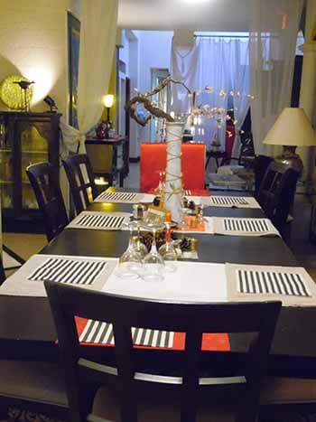 Hacienda House's dining room