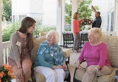 seniors with caregivers