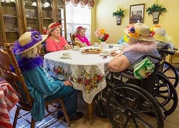 dinnertime at the facility