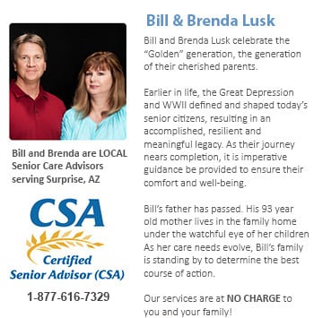 Sun City West Senior Care and assisted living consultants