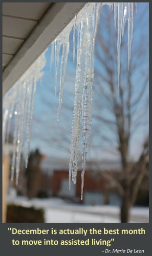 December is the best month to move into assisted living