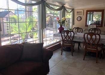 open windows and sunlight