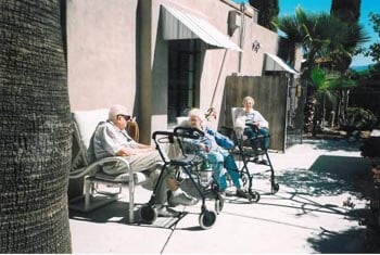 seniors on patio