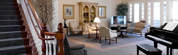 Atria Bayside interior photo with piano