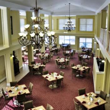 dining room for seniors at the retirement community