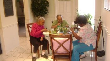 mealtime at the facility