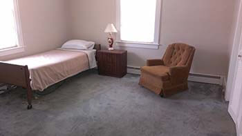 bedroom for resident