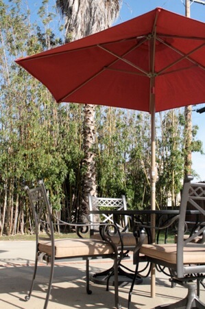 Care Living of Chino patio area