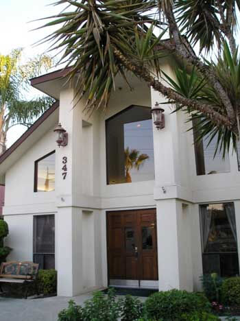 Entrance of facility