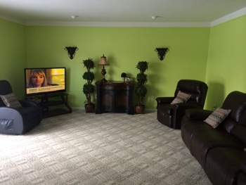 tv room for seniors at Daniela's