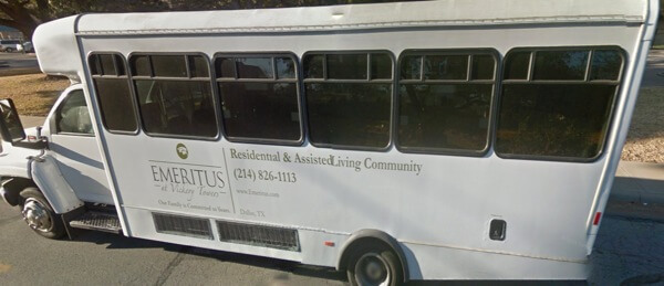 Emeritus at Vickery Towers Dallas - resident transporation bus