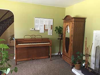 piano area