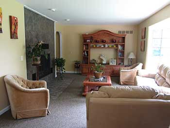 couches and sitting area