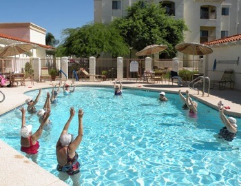 Fellowship Square pool in Mesa