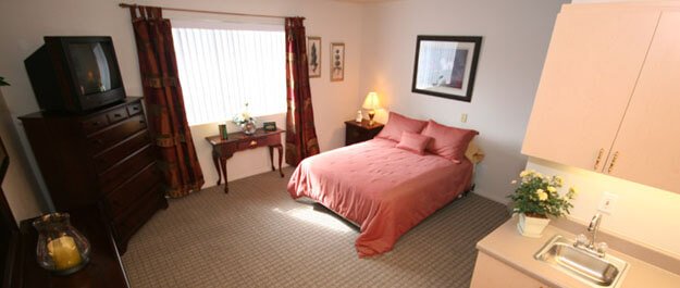 senior's bedroom area