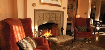 fireplace and sitting room