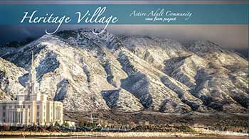 Facility with mountains in the background