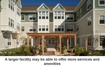 Large assisted living facility