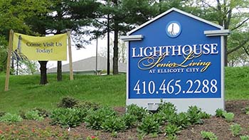 lighthouse senior living sign