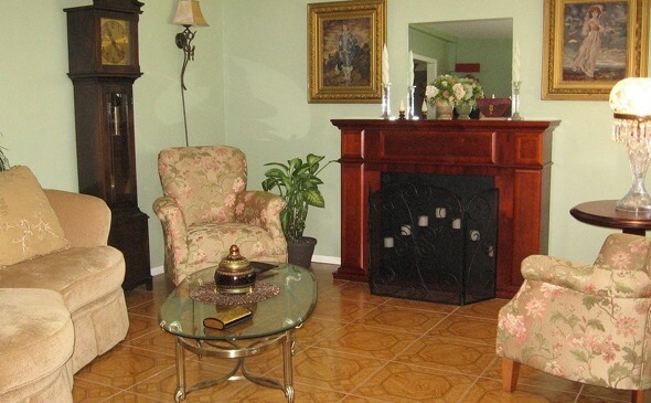 Lilac House living room