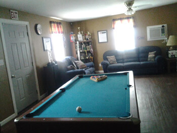 billiards room