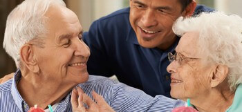 seniors having a good time