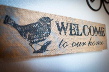 My Parents Paradise welcome sign