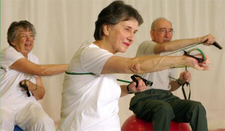 Norwood Crossing seniors exercising
