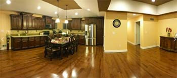 living and social area