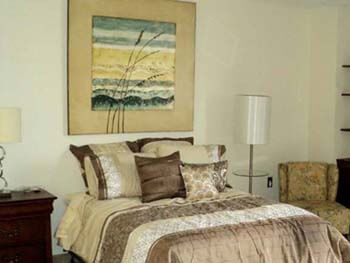 a bedroom for a resident